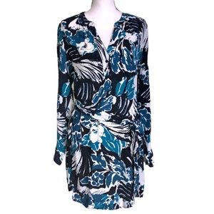 Sanctuary Navy, Blue & White Belted Shirt Dress